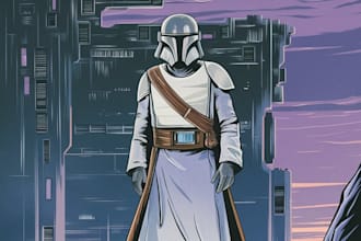 make  sci fi character, sci fi star wars character for you