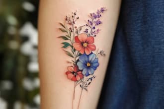 create a tattoo design of tattoo sleeve