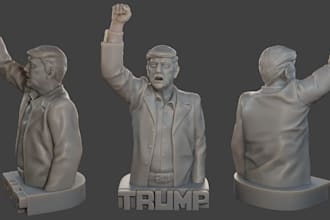 do 3d action figure 3d printing 3d sculpting action figure 3d model 3d character