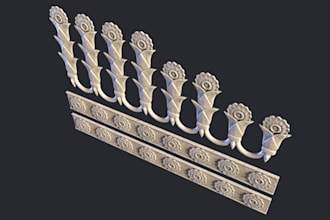 do architectural bas relief wood caving 3d stl file cad moder cad relief 3d wall