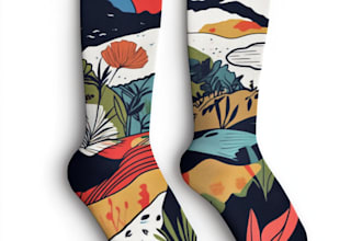 make a creative socks unique sock design for you