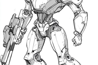 do complete mecha concept arts
