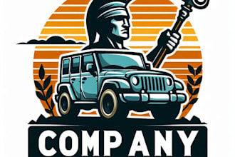 do make jeep silhouette mascot logo style with unlimited review