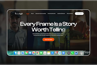 design a responsive framer website or landing page