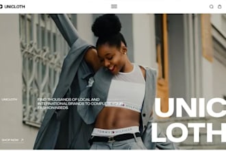 design clothing store fashion website clothing website