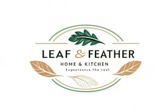 design monogram custom leaf logo for you