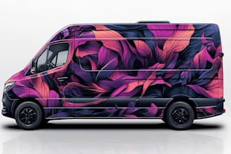 do professional van wrap design, vehicle wrap, car wrap