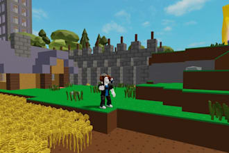 build entire roblox game, roblox plugin, game ui, map design, roblox bot, ugc