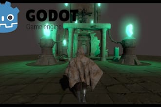develop multiplayer 2d 3d game in godot,rpg,fps game,godot engine,levels,plugin