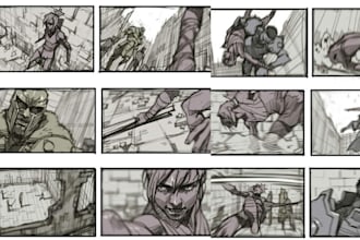 draw comic book illustration marvel cartoon character design storyboard anime