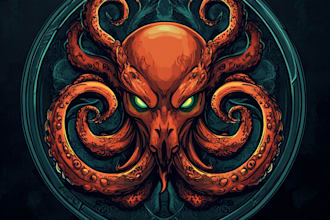 make medieval, fantasy, rpg gaming logo