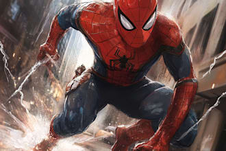 do comic book marvel or dc comic character illustration