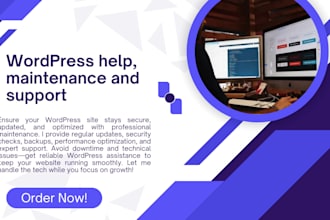 be your wordpress website manager for website maintenance