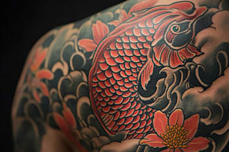 create a tattoo design in japanese style