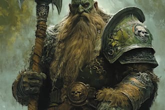 create your warhammer 40k character illustration