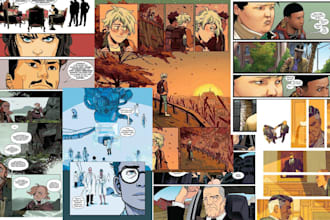 be your comic book artist graphic novel illustration comic page storyboard nsfw