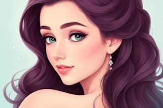 draw your portrait in disney style
