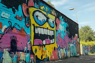 design graffiti designs, murals and wall arts