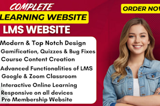 develop elearning website, lms with learndash, buddyboss, tutor lms, materstudy