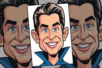 draw caricature avatar portrait cartoon in 24 hours
