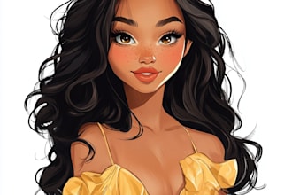 draw your portrait in disney style