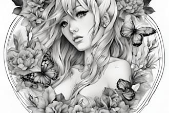 make a custom anime tattoo design for you