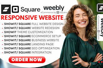 redesign showit website customize showit template squareup showit website design