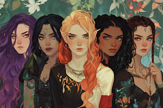 make a dnd art and d and d character for you