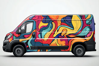 draw  design racing car wrap, livery car wrap, rally car wrap