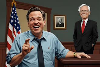 create political and editorial cartoon