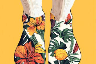 do sublimation all type of unique socks design and patterns