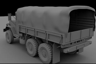 create 3d car model, 3d vehicle, 3d car part from scan, 3d truck model, zbrush