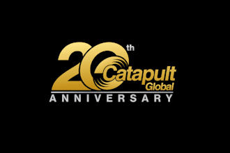 design minimalist premium anniversary logo for celebrations