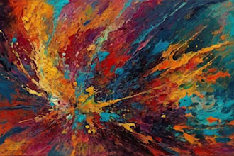 create a unique abstract art for you