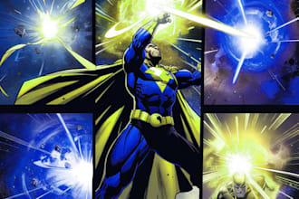 draw illustrations, fan art, comic book art for you