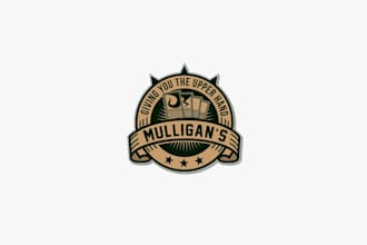 design a 70s retro vintage text, badge, and patch logo