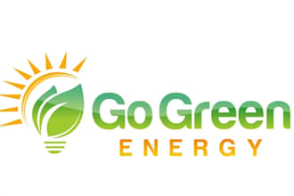 create graceful and fantastic solar panel logo design