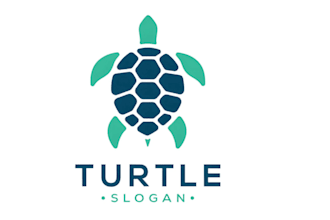 make an awesome samurai and turtle logo design