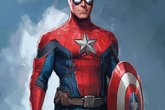 draw you as a marvel character