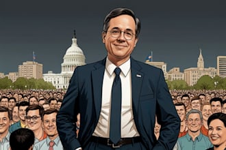 make an awesome political cartoon art unique style