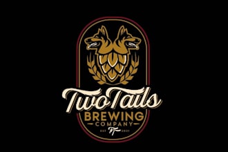 design a bold, modern craft brewery logo for your brand