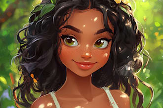 do your dream disney style portrait