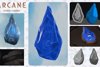 create 3d printable designs of your desired prop for cosplay