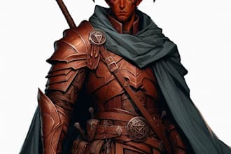 make a dnd art and d and d character for you