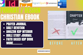 format design christian ebook daily devotion prayer journal work book amazon kdp