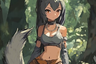do cute full body anime chibi characters