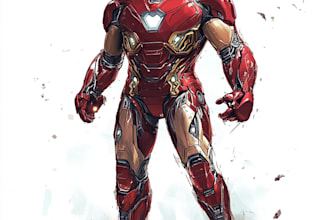 do your portrait in a marvel character