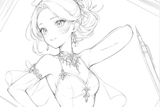make a high quality jewelry sketch design your concept
