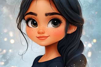 draw your portrait in disney style