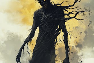 create a stunning horror character art
